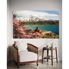 Özkacar Group Yatay Özel Çizim Doğa Resmi Ev Duvar Salon Güzellik Salonu Ofis Dükkan Dekarasyon Kanvas Tablo