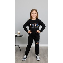 Kokoş Bebek Kokoş Bebe Baskılı Kız Çocuk Eşofman Takım - 3/7 Yaş - 31574