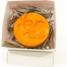 Calma Flame Hediyelik Ay El Yapımı Soya Mum – Romantik Hediye Sevgililer Günü Ev Dekor, Özel Gün Hediye