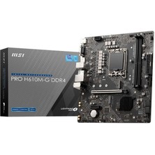 Msi Pro H610M-G Ddr4 3200MHZ Matx 1700P