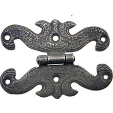 Marsilyan Antika Tarz Dekoratif Pirinç Kelebek Menteşe - 63X45 Mm, Oksit