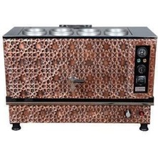 Anka Bakır Pro Kompakt Full Otomatik Çay Makinası 4 Demlikli 40 Litre Elektrikli Doğalgazlı