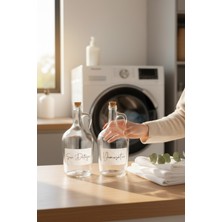 1500ML Şeffaf Sıvı Deterjan ve Yumuşatıcı Şişesi, Temizlik Için Ideal
