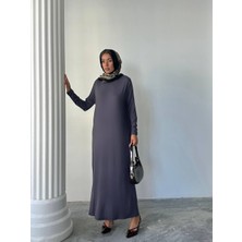 Yureli Yarasa Kol Tesettür Uzun Elbise