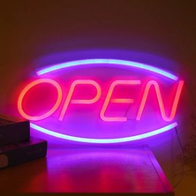 Open Yazılı Neon LED Tabela