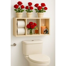 Şık ve Fonksiyonel Bej Banyo Düzenleyici, Pratik Kullanım Için Ideal Seçim