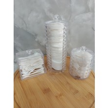 Beyaz 3'lü Berber ve Kuaför Organizatör Pamukluk Seti