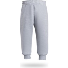 Seftex Erkek Çocuk Jogger Eşofman Altı Gri 2 İplik Likralı Orta Kalınlık Lastikli Bel İlkbahar - Sonbahar - Kış