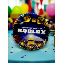 24 Kişilik Roblox Temalı Tek Kullanımlık Tabak (24 Adet)