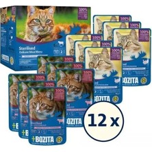Bozita Kısırlaştırılmış Jöle Içinde Yaş Kedi Maması Multibox 12X85 gr