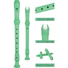 Artlantis Flüt Blok 1 Adet Helvacıoğlu Renkli Blok Flüt Abs Plastik 3 Parça Kaliteli Net ve Yüksek Ses Kalitesi Fülüt