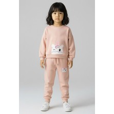 Worrn Kız Çocuk Kışlık 2 - 5 Yaş Unicorn Baskılı Içi Polarlı Yumuşak Takım - 5264326