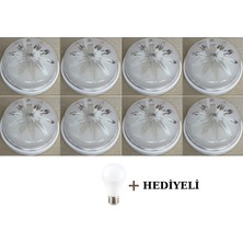 Nzr Elektrohan Tavan Lambası ve Glop Armatür. 8 Li Avantaj Paketi. Wc Tuvalet Banyo Balkon Merdiven(ampuller dahil fiyatıdır)