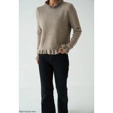 Cemo Fırfır Detaylı Viskon Triko Kazak