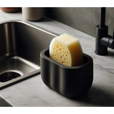 Şık Siyah Modern Süngerlik Fuzzy, Minimalist Mutfak Aksesuarı