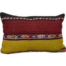 Kilim Antik El Dokuma Kilim Kırlent Yastık Kılıfı 0353 - Yeni - Çok Renkli