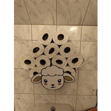 Beyaz Tuvalet Kağıdı Rafı, Şık ve Kullanışlı Banyo Düzenleyici Aksesuarı