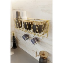 Şık Mutfak Rafı Baharatlık ve Kağıt Havlu Düzenleyici Seti