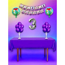 Denizkızı Temalı 3 Yaş Doğum Günü ve Özel Etkinlik Mega Kombin Seti