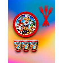 24 Kişilik Paw Patrol Temalı Tek Kullanımlık Servis Seti