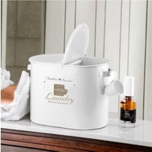 Beyaz 12 Lt Metal Bölmeli Deterjan Kutusu, Pratik ve Şık Tasarım