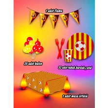 32 Kişilik Sarı Kırmızı Temalı Mini Set - Doğum Günü Parti ve Eğlenceli Etkinlikler Için