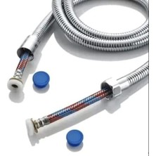 Renkli Paslanmaz Çelik Örgülü Duş Hortumu, Dayanıklı ve Şık Tasarım