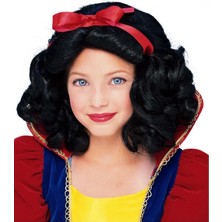 Buğz Pamuk Prenses Peruğu Kırmızı Fiyonklu