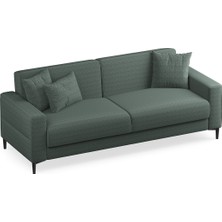 Enza Home Briza Plus Şönil Dokulu, 3'lü Yataklı Koltuk - Çağla Yeşili