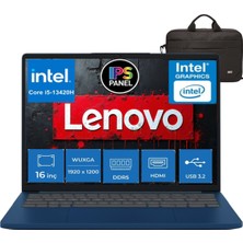 Lenovo Ideapad Slim 3 Intel Core I5 13420H 24GB Ddr5 512GB SSD WINDOWS11 Pro 16" Wuxga (1920X1200) IPS 300NITS Taşınabilir Bilgisayar  + Cimete Çanta