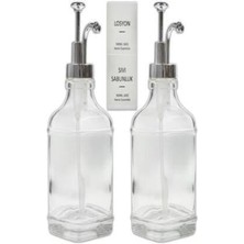 Çok Renkli Cam Sıvı Sabun ve Losyonluk Krom Tasarım