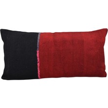 Zehra Abla Halı Yeni El Dokuma Dekoratif Lumbar Kilim Kırlent Yastık Kılıfı 6637