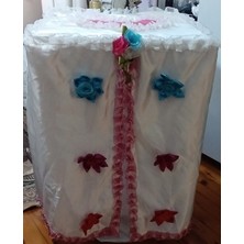 Beyaz Çamaşır Makinesi Koruyucu Örtüsü, Hafif ve Şık Tasarım