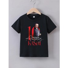 Makiteks Tekli ve 3lü Pamuk Kız Erkek Çocuk Atatürk Baskılı Tshirt Tişört 5 6 7 8 9 10 11 12 13 14 Yaş