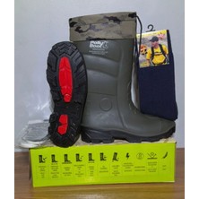 Polly Boot Çizme Koyu Haki Kısa Boğazlı 31+6 cm
