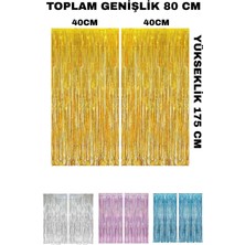 Festilo Metalize Arka Fon Perde Parti Doğum Günü 175CM× 80 cm