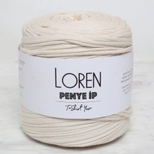 Calais Loren Penye Kumaş El Örgü Ipi Krem - 88 - 33536