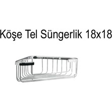 Köşe Tel Süngerlik 18X18 Cm, Şık ve Kullanışlı Mutfak Düzenleme Ürünü