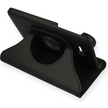 Buğz Samsung Galaxy T110 / T113 Tab 3 Lite 7 Kılıf 360 Tablet Deri Kılıf - Siyah