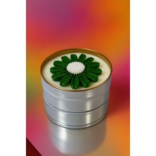 Calma Flame Dekoratif Papatyalı El Yapımı Soya Mum – Romantik Hediye, Sevgililer Günü, Ev Dekor, Özel Gün