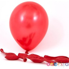 Bravo Helyuma Uyumlu Balon Kırmızı Balon 12 Inch 100 Adet