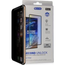 Buğz Samsung Galaxy S23 Ultra Durable Full Glue Curved Hayalet Cam