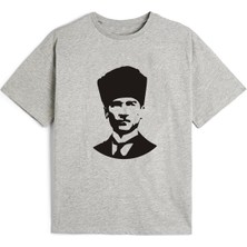 Makiteks Tekli ve 3lü Pamuk Kız Erkek Çocuk Atatürk Baskılı Tshirt Tişört 5 6 7 8 9 10 11 12 13 14 Yaş