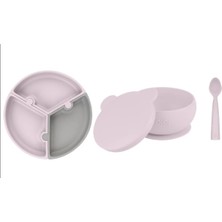 OiOi 3 Parça Puzzle Beslenme Seti Misty Lilac