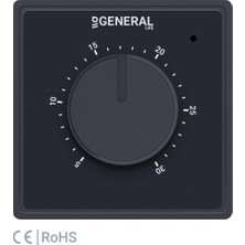 General Life Gaia FH10S Yerden Isıtma Termostatı - Siyah