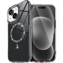 Buğz Apple Iphone 15 Plus Live Diamond Magsafe Kapak - Siyah