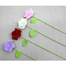 Alvo Store Buğz El Örgüsü Tekli Gül