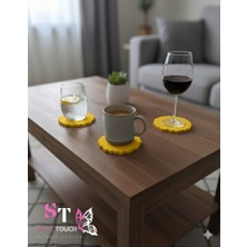 Soft Asimetrik Kenarlı Bardak Altlığı 4'lü