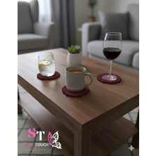 Soft Asimetrik Kenarlı Bardak Altlığı 4'lü