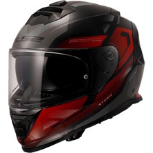 Ls2 Storm 2 Kronos Kırmızı-Gri Kask